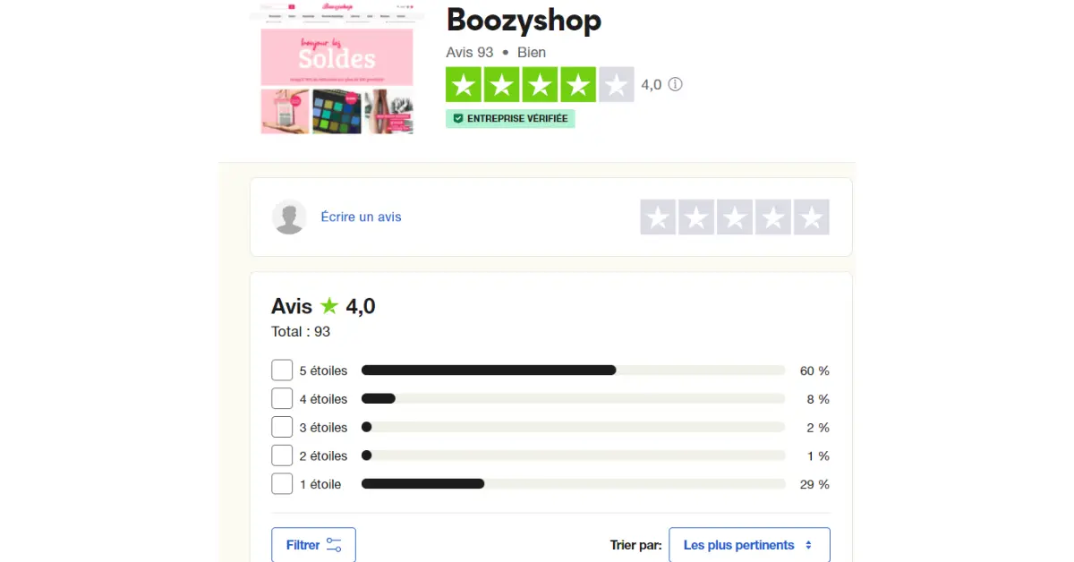 Boosyshop Avis