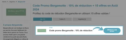 Code Promo Bergamotte