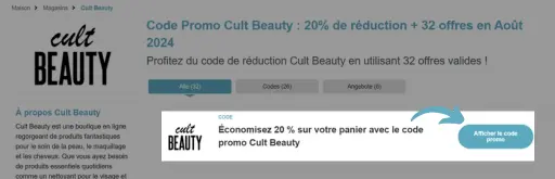 Code Promo Cult Beauty - Guide