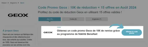 Code Promo Geox - 1